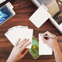 300PCS Trading Card Dividers Blank Tab Separators for TCG Sports Card Storage