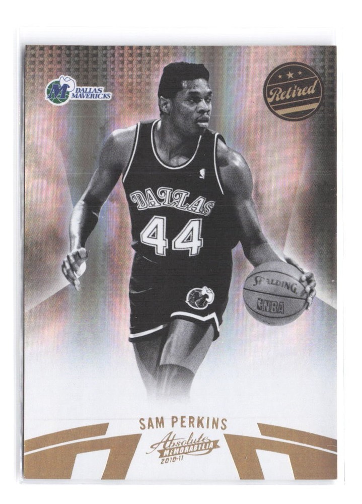 2010-11 Panini Absolute Memorabilia Sam Perkins #/499 SP 105 Dallas Mavericks