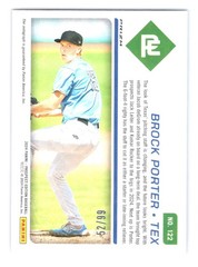 Brock Porter 2024 Prospect Edition #122 Red Power Signatures Holo /99 Auto