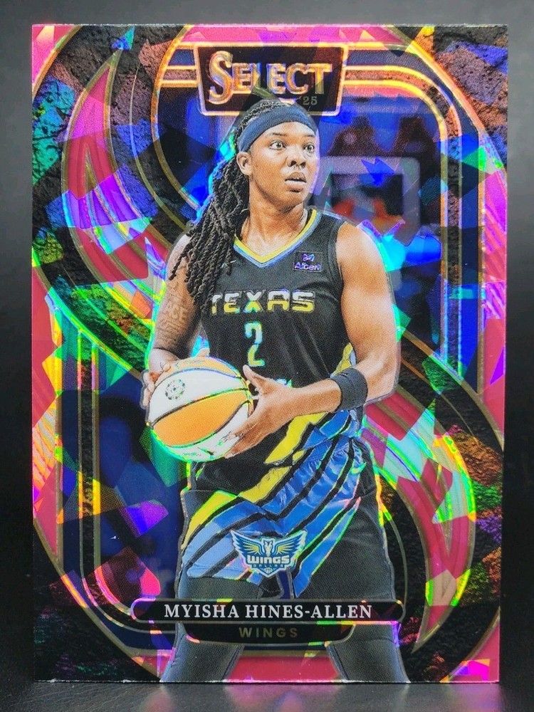 2025 Panini Select WNBA Myisha Hines-Allen Premier Pink Ice Prizm #154