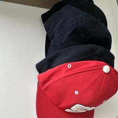 Seattle Mariners MLB Baseball Hats Caps Red Black Navy Lot of 4 Assorted