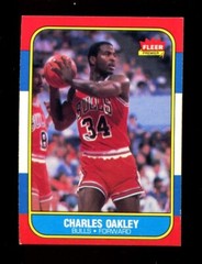 1986 Fleer #81 Charles Oakley Set Break