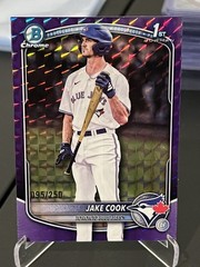 2025 Bowman Draft – Chrome Jake Cook Purple Geometric Refractor /250 (RC)