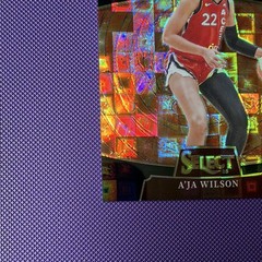 Panini 2025 Select WNBA En Fuego A&rsquo;ja Wilson #14 Black Pandora Prizm /8