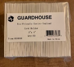 Guardhouse Eco-Friendly Enviro-Topload Card Holder 3 Packs of 50 =150 Toploaders