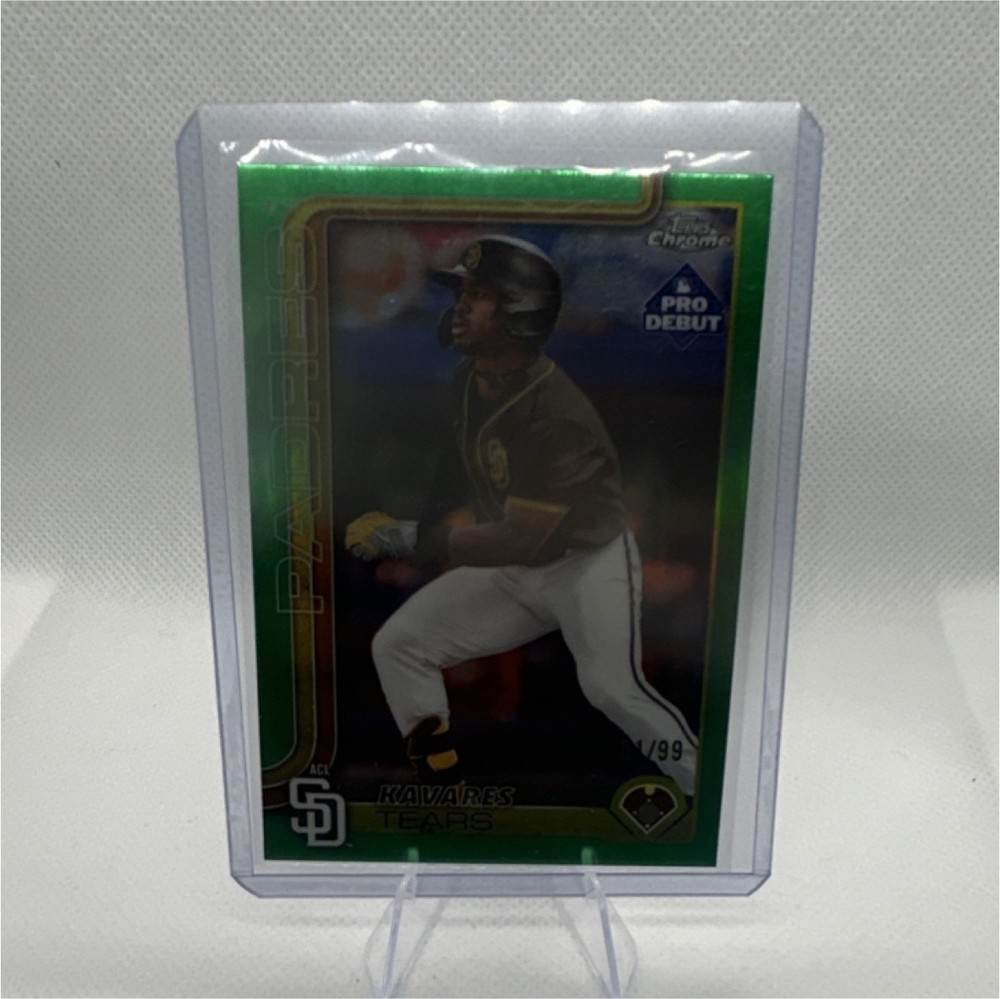 Kavares Tears [Green Refractor /99] #PDC-110 2025 Topps Pro Debut Chrome