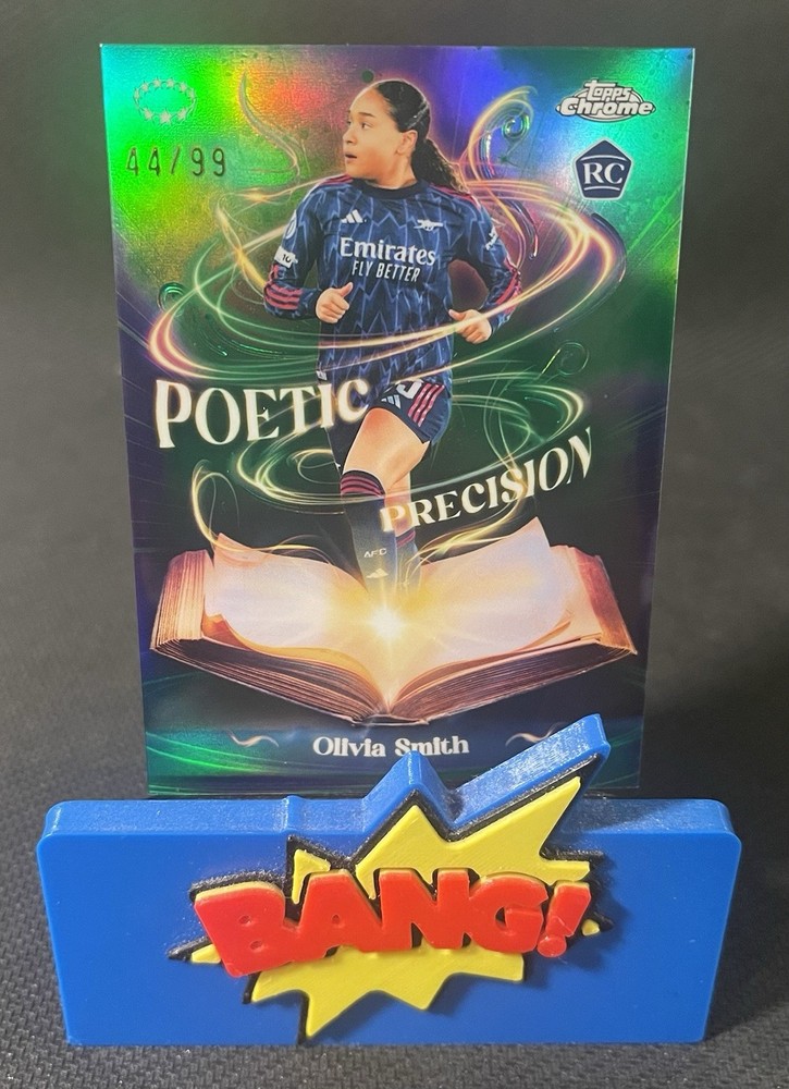 Olivia Smith 2025-26 Topps Chrome UEFA Women&rsquo;s Poetic Precision Green /99 Rookie