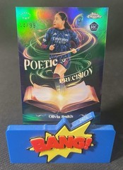 Olivia Smith 2025-26 Topps Chrome UEFA Women&rsquo;s Poetic Precision Green /99 Rookie
