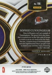 2024 Panini Select WNBA #196 Sophie Cunningham Prizms Pink Ice