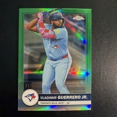 Vladimir Guerrero Jr Blue Jays 2026 Topps Flagship Green Chrome Refractor 27/99