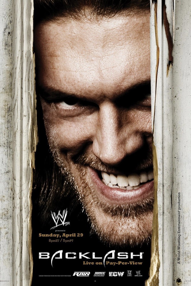 WWE GIANT 24” X 36” POSTER – BACKLASH / EDGE
