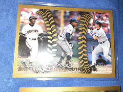 1999 Topps – All-Topps #455 Manny Ramirez, Barry Bonds, Larry Walker MVP HOF MLB