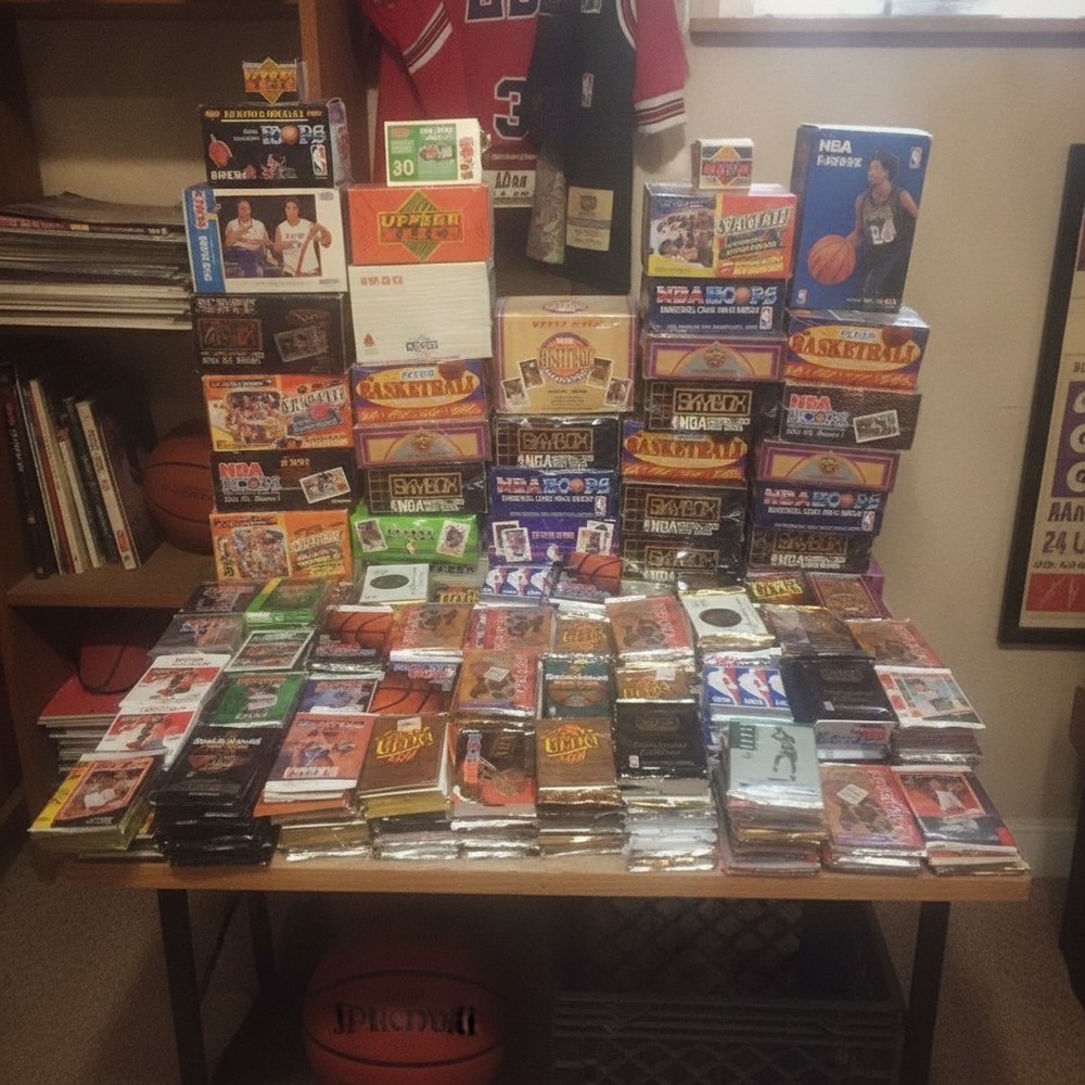 Collector&rsquo;s Dream: 60 Unsearched Basketball Card Packs from 1980s and 1990s