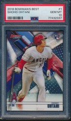 PSA 10 SHOHEI OHTANI/OTANI 2018 BOWMAN&rsquo;S BEST ANGELS ROOKIE RC GEM MINT QUANTITY
