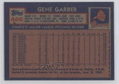 1984 Topps Gene Garber #466 1g62