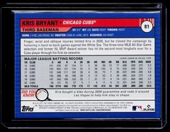 2021 Topps Big League #81 Kris Bryant BS144