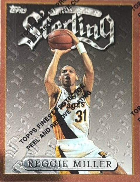1996 Finest #30 Reggie Miller Refractors