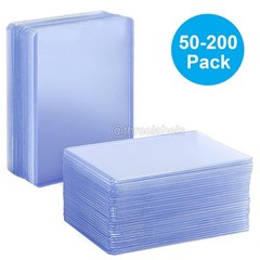 50-200pcs 3X4 Top Loaders 35pt Rigid Sleeves Standard Sized Trading Sports Cards