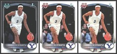 (3) LOT 1st Bowman 2025-26 Bowman Chrome AJ Dybantsa #BCP-1 Rookie RC