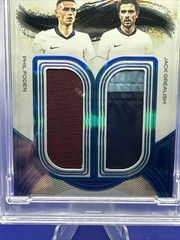 2025 Futera Incredible PHIL FODEN + JACK GREALISH Dynamic Duos Match Worn PSA 10