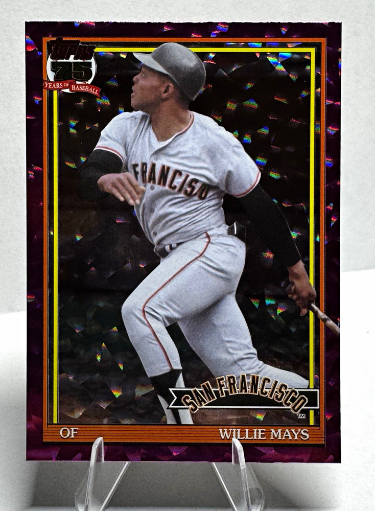 🔥⚾️Topps 2026 75 Willie Mays Giants #91B2-17 Pink Crackle Foil 💣⚾️🧨