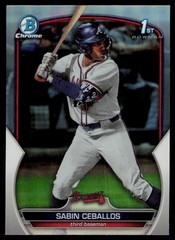 2023 Bowman Draft Chrome Refractor #BDC-110 Sabin Ceballos Atlanta Braves