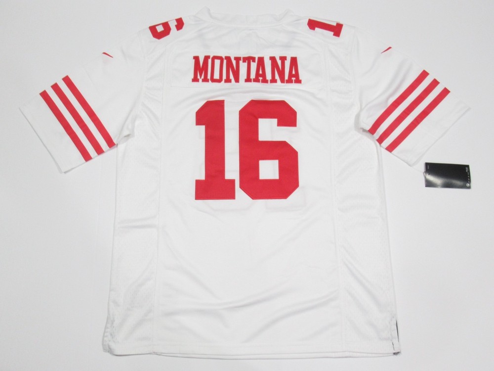 Joe Montana #16 San Francisco 49ers Men&rsquo;s Game Jersey White