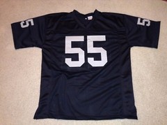 UNSIGNED CUSTOM Sewn Stitched Matt Millen Black Jersey – M, L, XL, 2XL