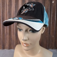 San Jose Sharks Reebok Hat Adjustable New NHL Blue Black White