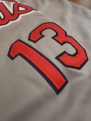 Matt Carpenter 2013 St. Louis Cardinals World Series Gray Grey Men Large Jersey