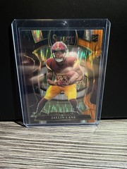 2025 Panini Select #89 Jaylin Lane Black and Orange and Black Prizm Shock