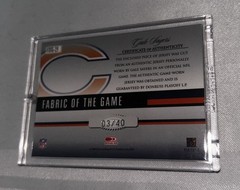 GALE SAYERS FABRIC OF THE GAME USED JERSEY AUTO #’d / 40 ! 2006 CERTIFIED HOF