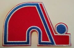 Quebec Nordiques~Embroidered Patch~3 3/4&Prime; x 2 1/2&Prime;~Iron or Sew On~COLLECTIBLE