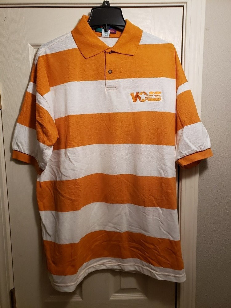 Tennessee Volunteers Men&rsquo;s XL Cotton Polo Shirt Stadium Rugby Vols Gold Logo