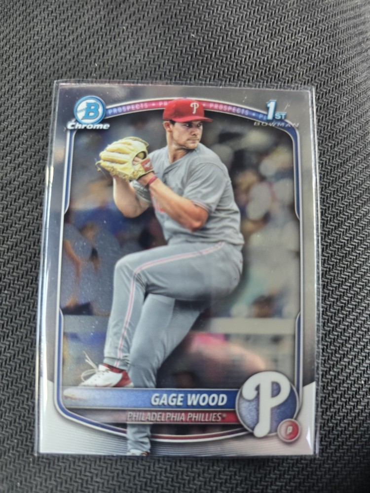GAGE WOOD RC 2025 Bowman Draft Chrome Base #BDC-4 PRC MLB Phillies