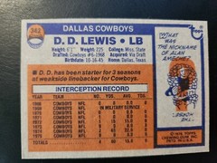 d.d. lewis 1976 TOPPS #342 DALLAS LB