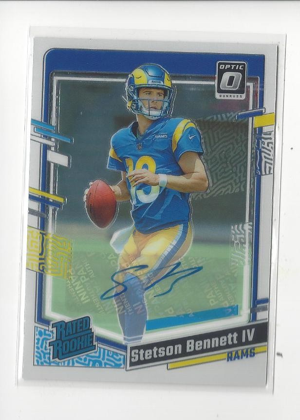 2023 Donruss Optic Rated Rookie #267 Stetson Bennett IV AUTOGRAPH Rams /199