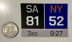 SA 81 NY 52 New York Knicks 2.8” X 2” Sticker Come Back Championship Win 🔥 🏆