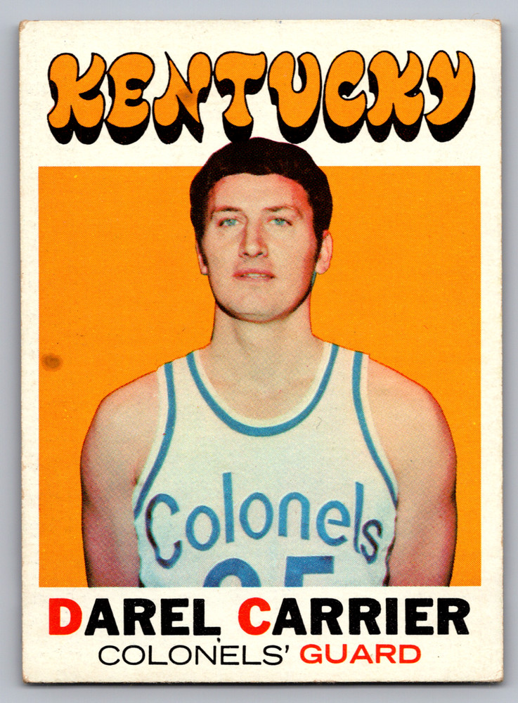 1971-72 TOPPS #177 DAREL CARRIER KENTUCKY COLONELS ROOKIE