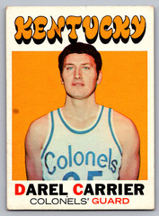 1971-72 TOPPS #177 DAREL CARRIER KENTUCKY COLONELS ROOKIE
