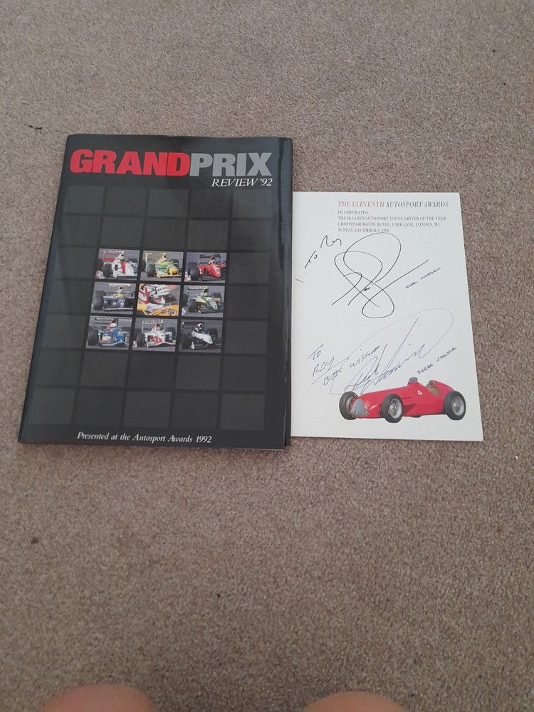 Grand Prix Review 1992. Hardback Book Presented at the Autosport Awards 1992