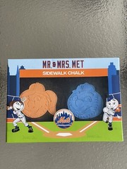 Mr. And Mrs.Met Sidewalk Chalk Stadium Fan Giveaway New York Mets 5/15/22