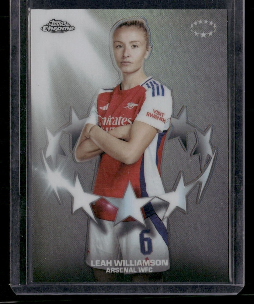 Leah Williamson 2024-25 Topps Chrome UCL Womens Soccer Noble One #NO-9 SSP