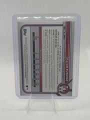 DALTON RUSHING 2022 Bowman Draft 1st #BD-84 Green Parallel Rookie RC /99