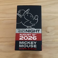 D23 GOLD Mickey Mouse Bobblehead Los Angeles Angels SGA 8/12/26 Giveaway