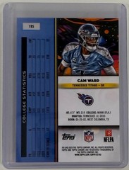 Cam Ward 2025 Topps Chrome Cosmic Base Rookie Card #195 – Titans 🔥