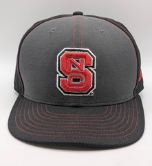 North Carolina State NCSU Wolfpack Snapback Hat New Era Red Gray Black 9fifty