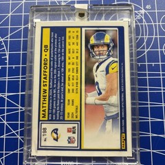 1/1 Custom HANDMADE Matthew Stafford Football Card Rams