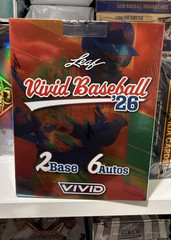 2026 Leaf Vivid Baseball Factory Sealed Hobby Box | 6 AUTOS | 8ct