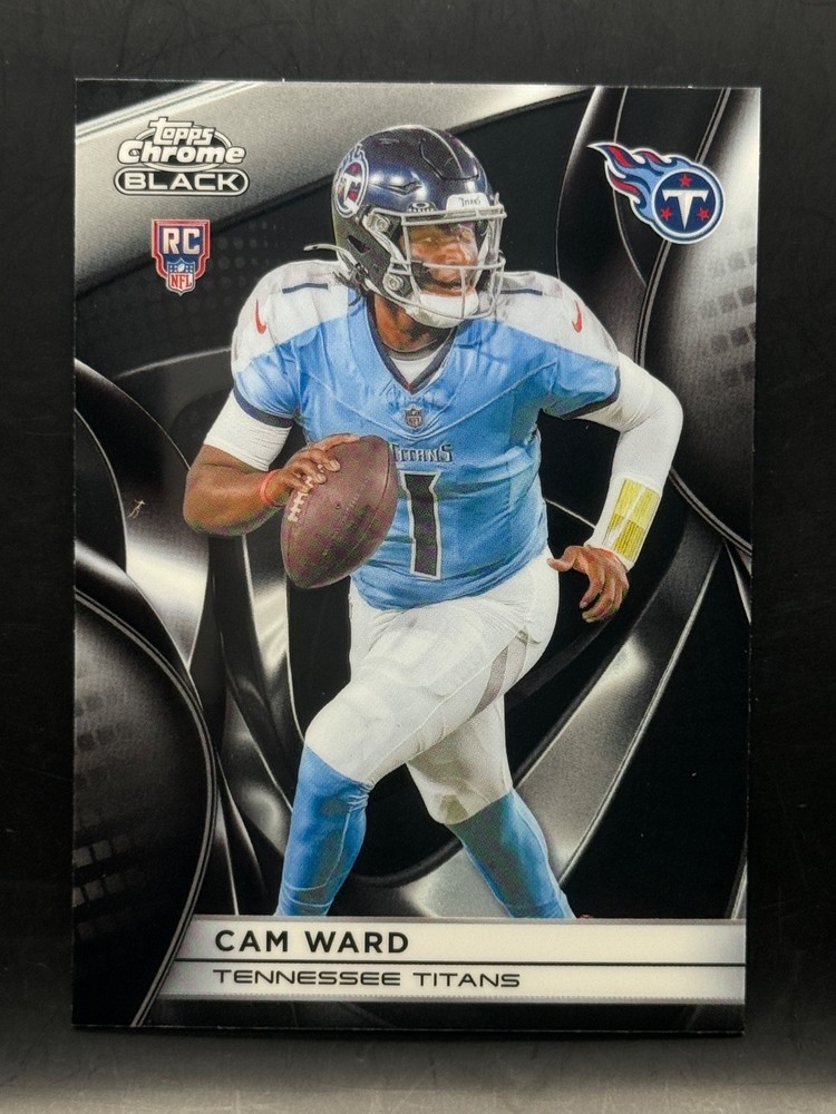 2025 Topps Chrome Black Cam Ward Rookie Titans